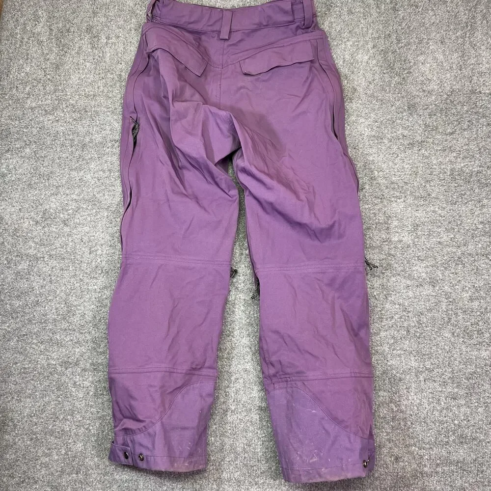 Flylow Snow Pants Womens Medium Purple Waterproof Ski Snowboard Zip Pockets - Picture 5 of 16